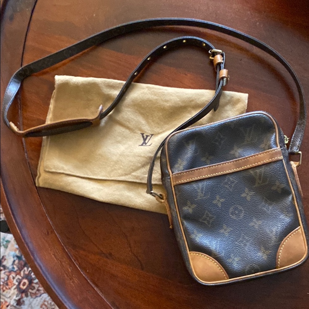 Louis Vuitton Brown and Tan Men's Crossbody Bag